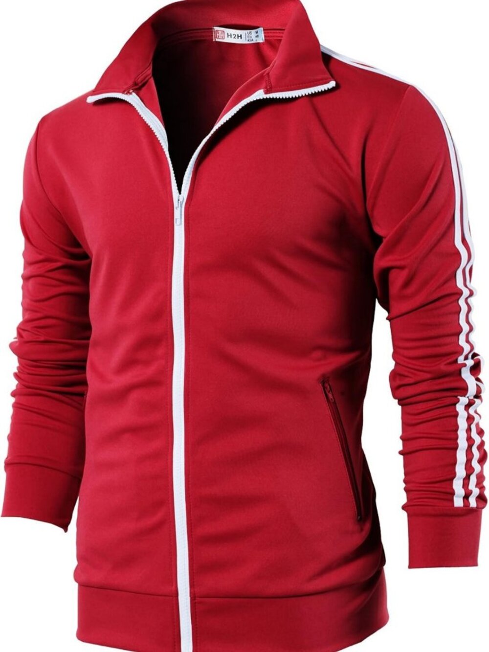 Lightweight Slim Fit Zip-Up Jacket for Men | Active Long Sleeve Track Top